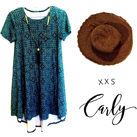 LuLaRoe Dresses & Skirts - 🚫SOLD🚫LuLaRoe Carly - Beach Water Blues! 🌊